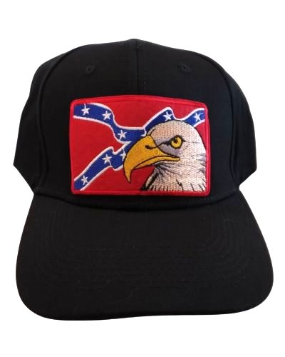 Confederate Eagle embroidered patch cap